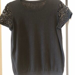 Black summer top 55%linen 45%cotton